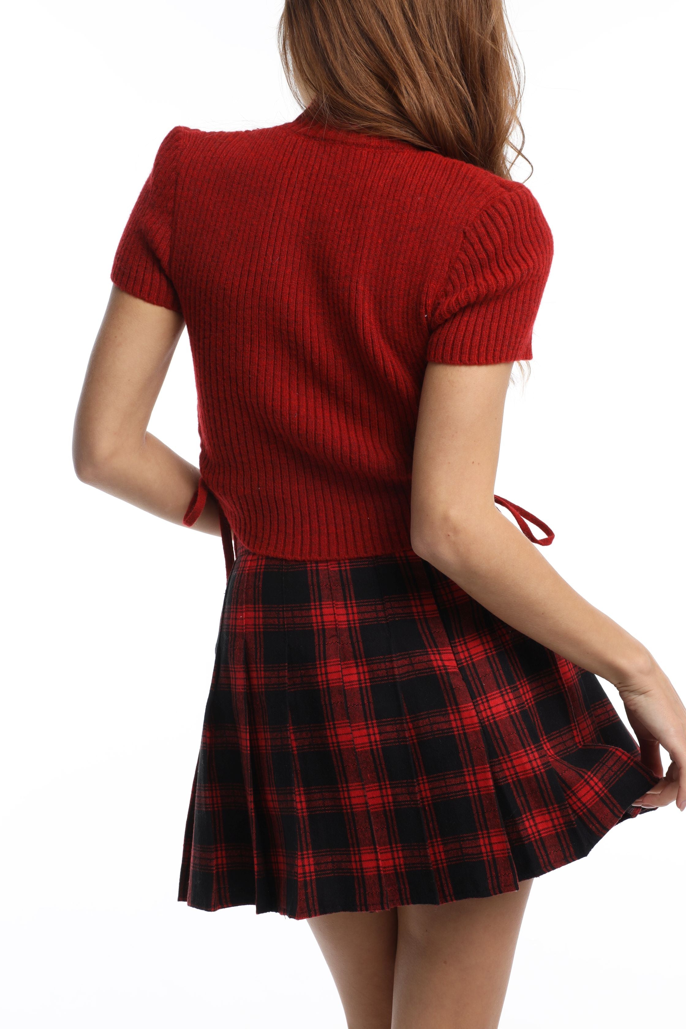 Cherry Bow Sweater Tee